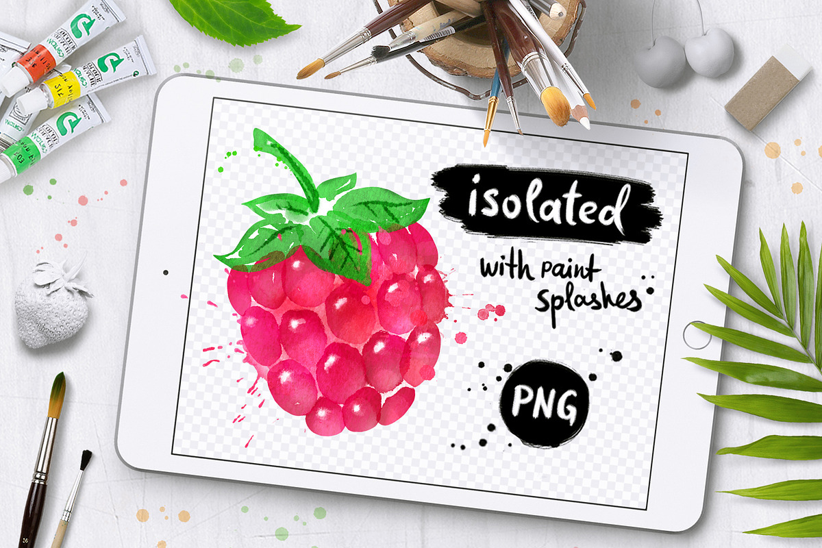 Berries Watercolor Collection, an Object Graphic by Sonya Illustrations (Photo 2 of 4)