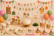 Birthday Buddies Illustration Set, an Animal Illustration by dal digtal (Thumbnail 3 of 4)