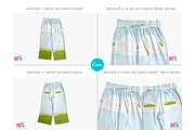 Wide Leg Cotton Pants Canva Mockup, a Bottom Mockup by Mockup Scene (Thumbnail 4 of 16)