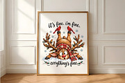 Everything's Fine Christmas PNG, a Seasonal Illustration by Daily.Designs (Thumbnail 5 of 5)