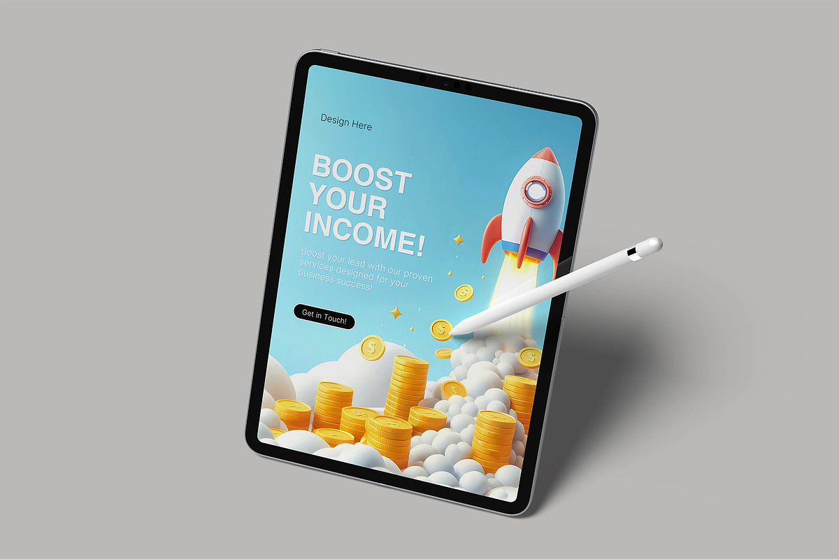 Tablet Screen Mockup, an iPad Mockup by lamorastudio (Photo 12 of 14)