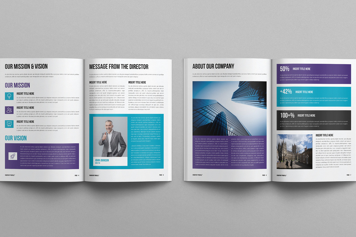 Company Profile Template, a Brochure Template by E-Type