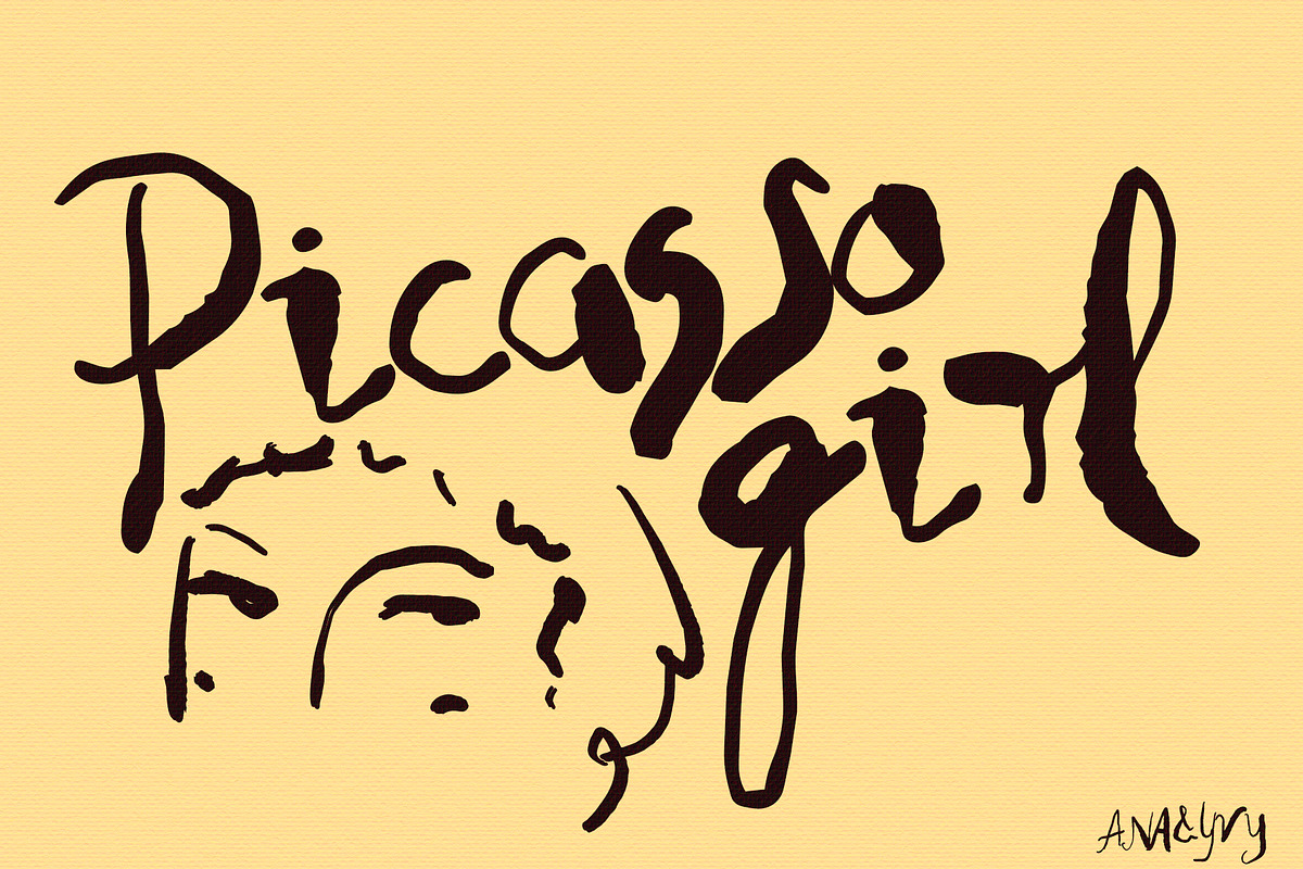 HENRI & PABLO paintbrush font, a Handwritten Font by ana & yvy (Photo 4 of 15)