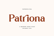 Patriona - Elegant Serif Font, a Serif Font by RockboyStd (Thumbnail 1 of 12)