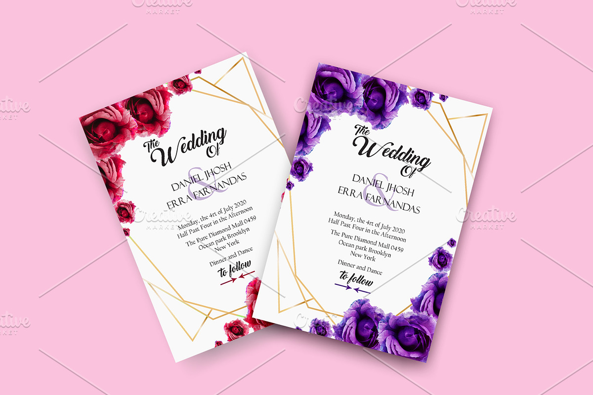 wedding poster Template mock-up, a Print Template by Design with Qurat (Photo 7 of 7)