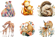 Mother's Day Clipart, Mama and Baby, an Illustration by Designking (Thumbnail 4 of 5)