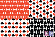 4 Playing Card Suits Patterns, a Pattern Graphic by MISS CHATZ (Thumbnail 2 of 3)