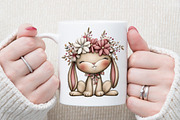 Christmas Bunny Clipart Bundle, an Illustration by Sublimation Artist (Thumbnail 5 of 6)