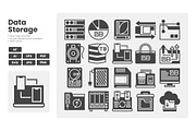 Data Storage Icon Pack, a Solid Icon by erifqizeicon (Thumbnail 2 of 3)