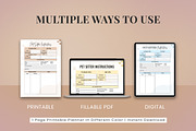 Editable Pet Sitter Instructions, a Templates & Theme by Snapybiz (Thumbnail 3 of 10)
