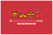 Delicious Fast Food Emoji Icon Set, a Graphic by Orange Graphics (Thumbnail 1 of 2)