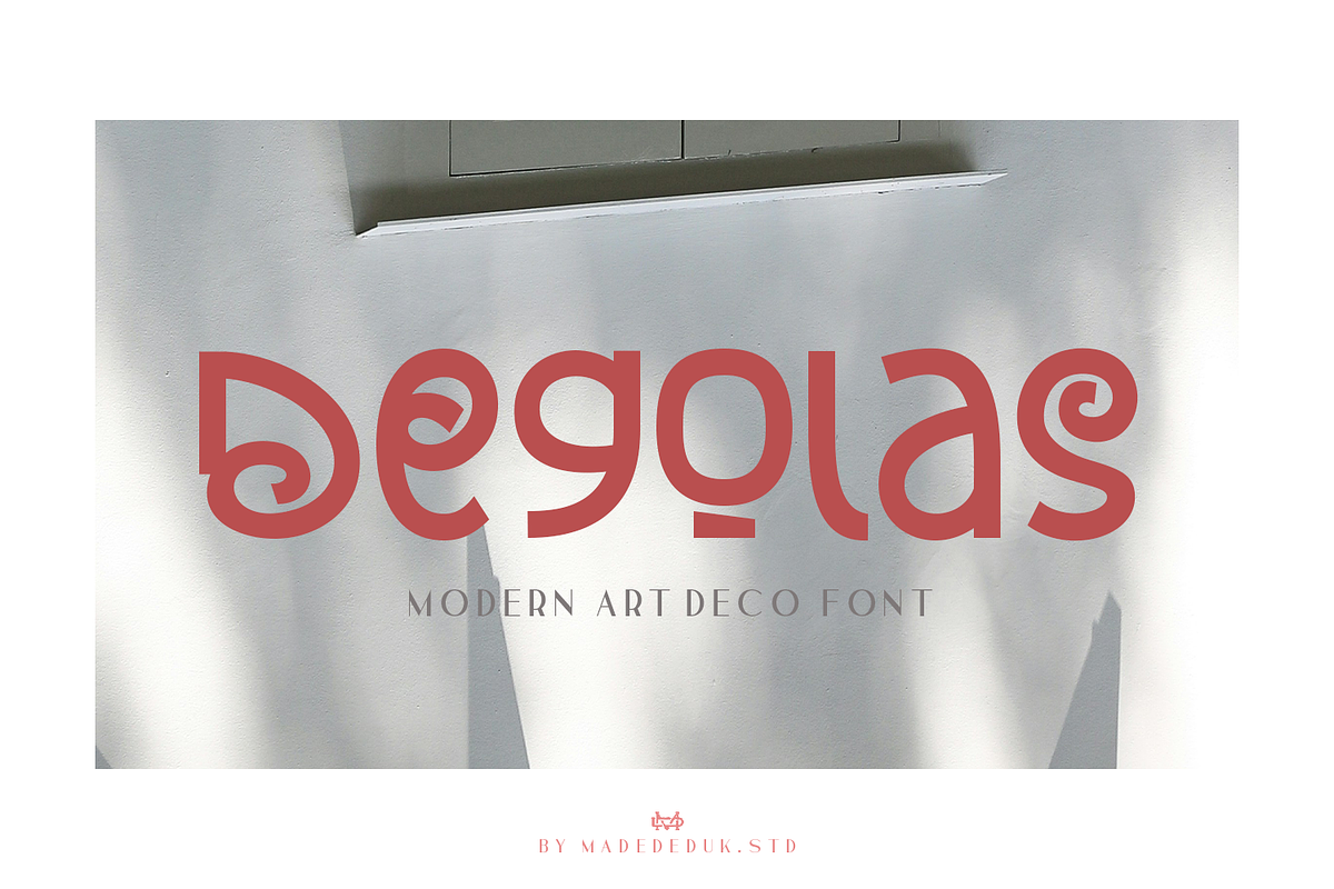 Degolas Font, a Sans Serif Font by madeDeduk (Photo 1 of 10)