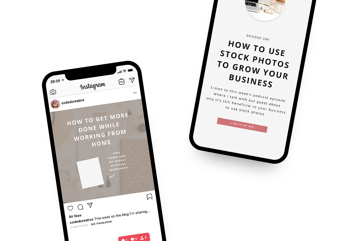 Mary Ellen Instagram Templates, a Social Media Template by Coded Creative (Photo 5 of 5)