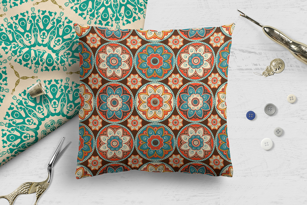 Collection of retro patterns, a Pattern Graphic by DeMih (Photo 5 of 8)