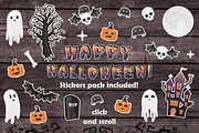 Happy Halloween! Design KIT, a Decorative Illustration by Jukari_sun (Thumbnail 4 of 7)