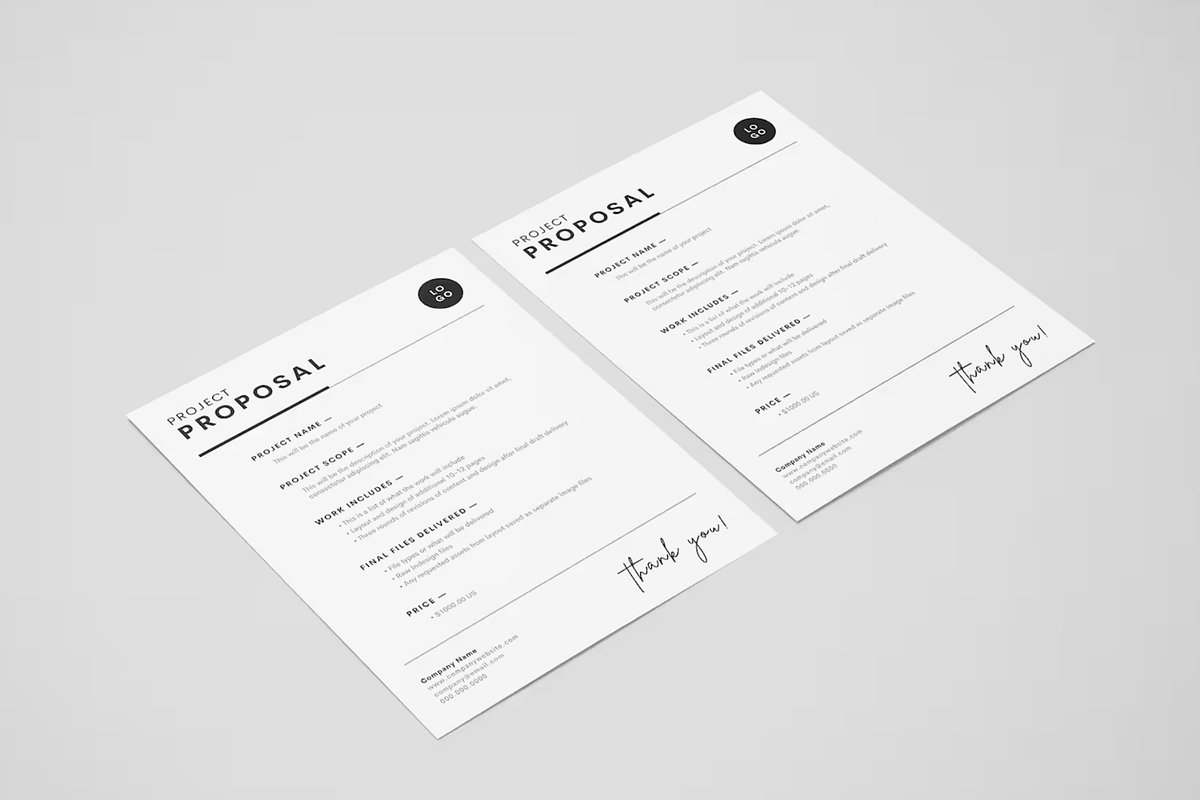 Project Proposal Template Canva, a Stationery Template by frommakertomaker (Photo 4 of 6)