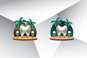 Beach Dentist Logo Template, a Branding & Logo Template by Heavtryq Design (Thumbnail 3 of 4)