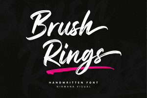 Brush Rings - Natural Handwritten, a Handwritten Font by Nirmana Visual