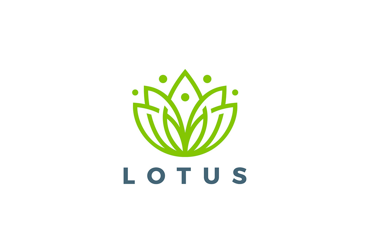 Lotus Flower Logo Yoga Design, a Branding & Logo Template by Cyritron