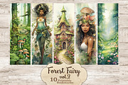 Forest Fairy Bookmarks Printable, a Person Illustration by GlamArtZhanna (Thumbnail 1 of 3)