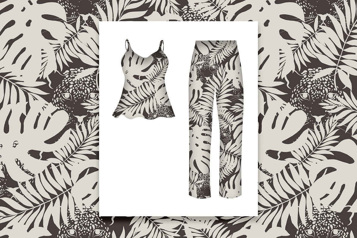 Tropical Leopard Seamless Pattern, a Pattern Graphic by Oksana Dovhopol Art (Photo 14 of 25)
