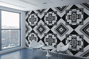 Black White Native American Pattern, a Pattern Graphic by PPEthnicDecorPattern (Thumbnail 10 of 10)