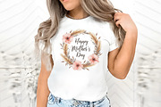 Mothers Day Wreath Design Png Bundle, an Illustration by RobertsArt (Thumbnail 3 of 7)
