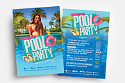 Pool Party Flyer Template, a Flyer Template by BrandPacks (Thumbnail 1 of 8)