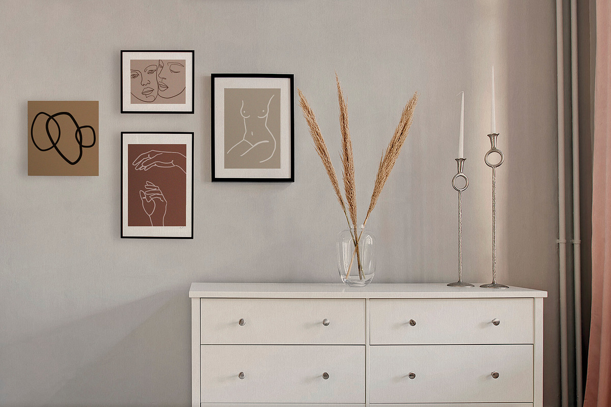Woman Minimal Line Art Collection, an Illustration by ms Julia Nova (Photo 4 of 6)