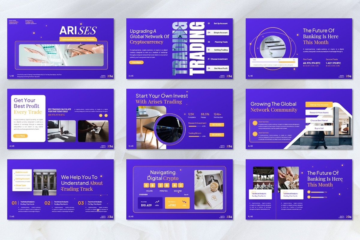 Arises - Cryptocurrency Keynote, a Presentation Template by Dhabee (Photo 3 of 7)