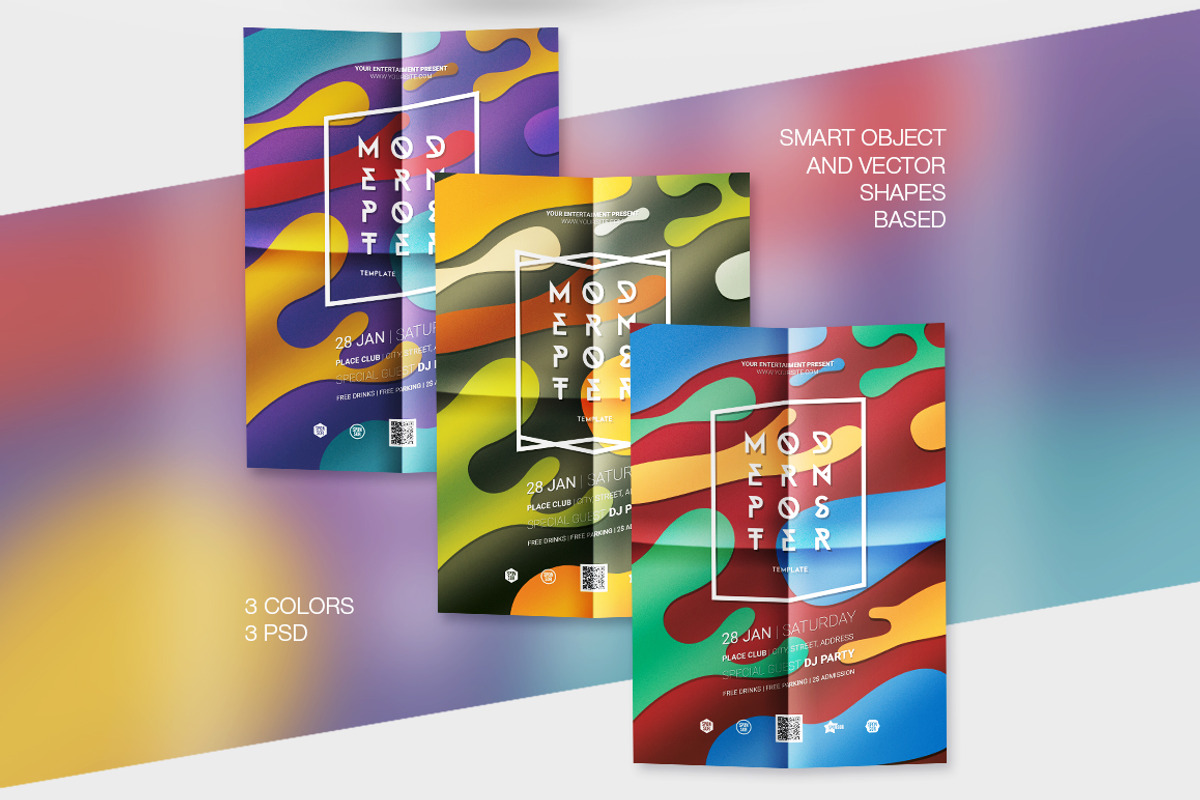 Modern Poster Template, a Graphic by FonDrakes (Photo 4 of 5)