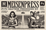 Meisenpress Halftone Processing Kit, an Action Add-On by G.A.R.M. Company (Thumbnail 1 of 10)