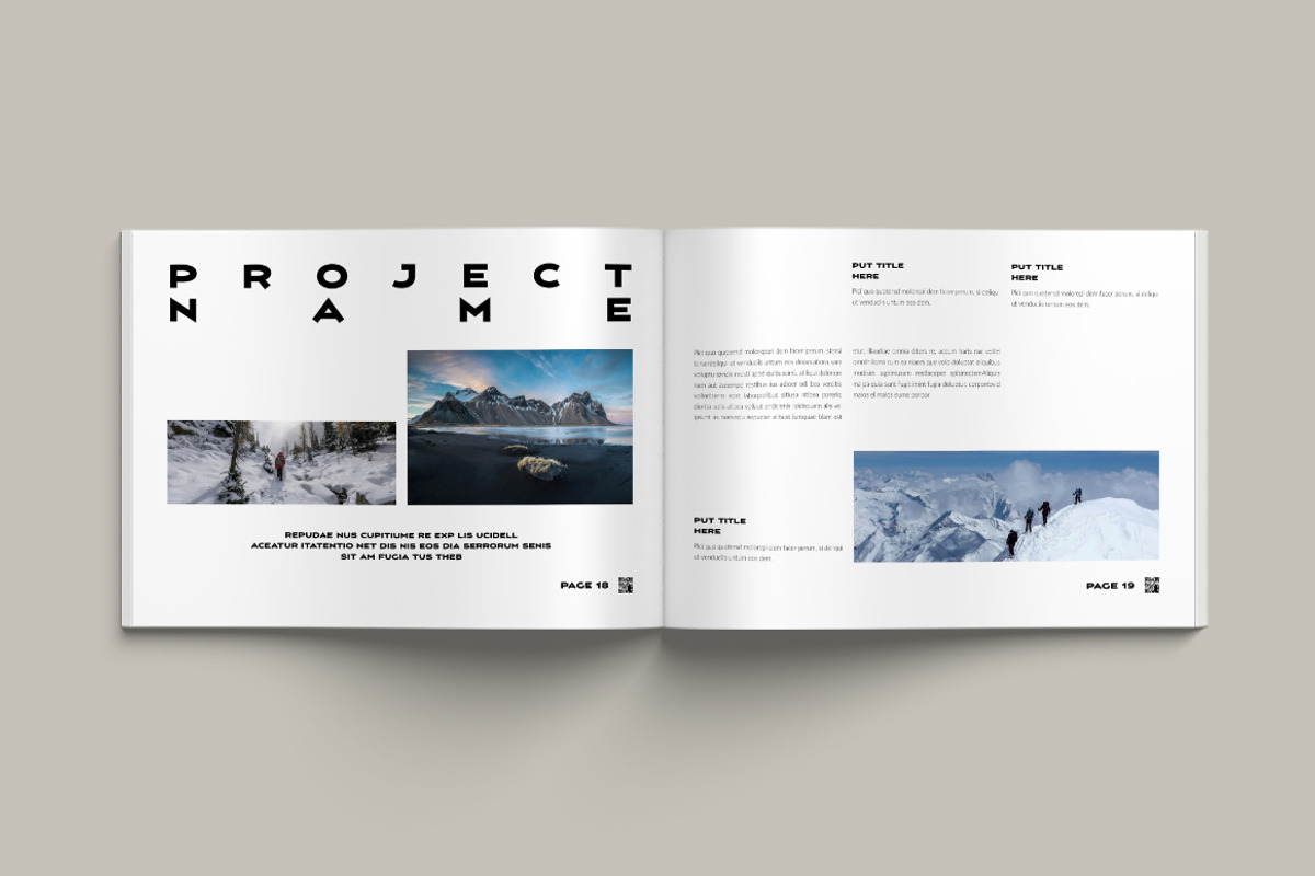 Photo Book Landscape Layout, a Brochure Template by Pixelpick (Photo 10 of 11)