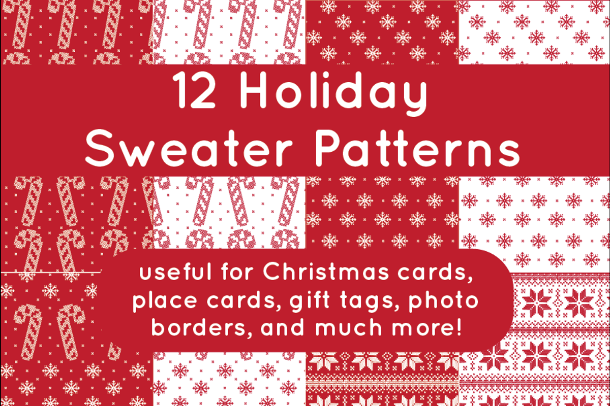 12 Holiday Sweater Patterns