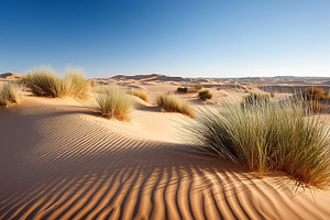 Desert landscape with sand dunes, a Nature Photo by MistyDay