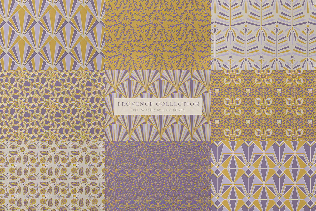 Lush Seamless Patterns Kit, a Pattern Graphic by Julia Dreams