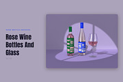 Wine Bottle Mockup Pack, a Cups & Container Mockup by Motion-Box (Thumbnail 15 of 24)