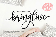 Bring live, a Script Font by Sulthan Studio (Thumbnail 1 of 9)