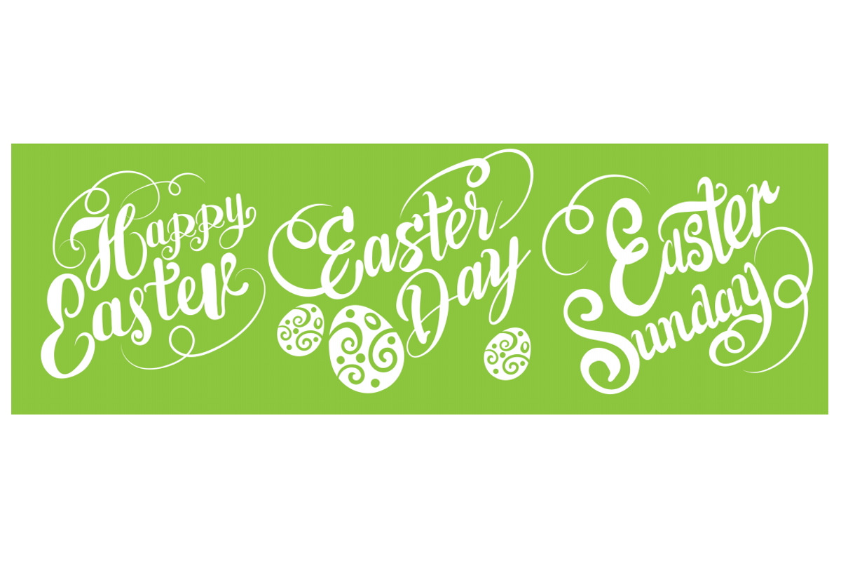 Easter hand lettering design