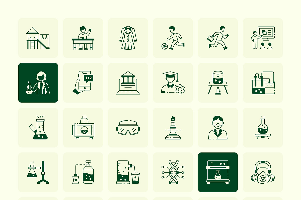 200 Education and science icons, an Outline Icon by Vectors Market (Photo 8 of 8)