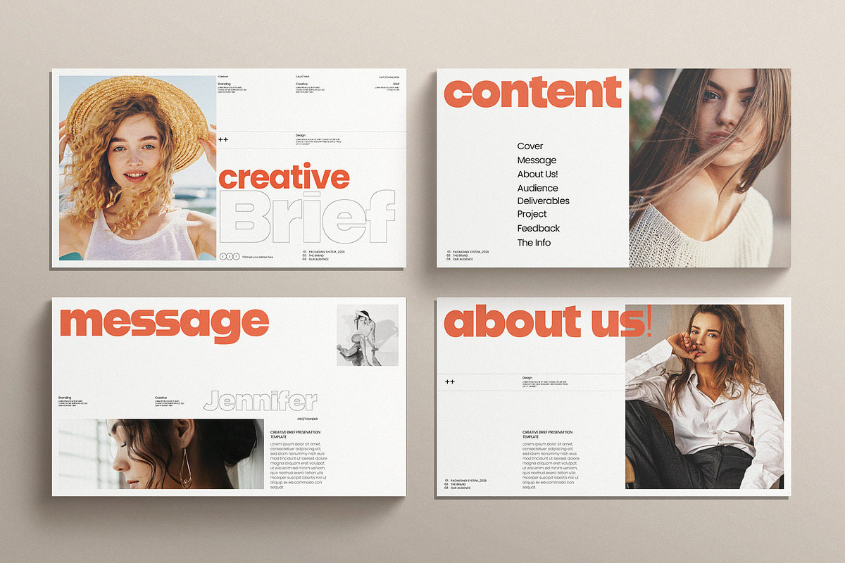 Creative Brief Presentation Template, a Presentation Template by E-Type (Photo 2 of 5)