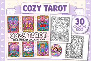 Cozy Tarot Coloring Book, a Decorative Illustration by HueNestify (Thumbnail 1 of 4)