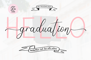 Hello Graduation | Font Duo