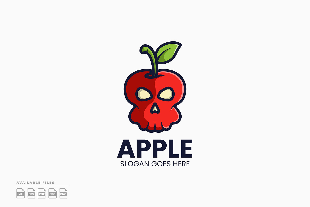 Apple Skull Logo, a Branding & Logo Template by Zeer Graphic