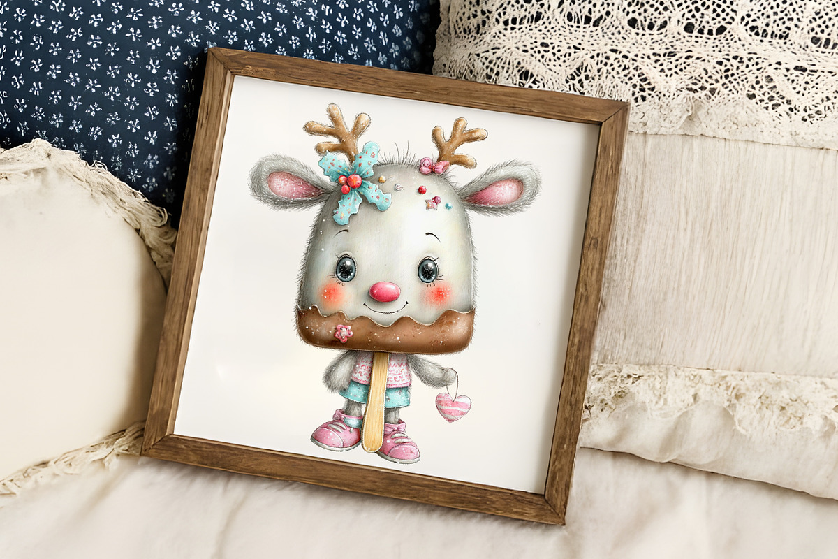 Christmas Popsicle Clipart, an Illustration by RobertsArt (Photo 4 of 7)