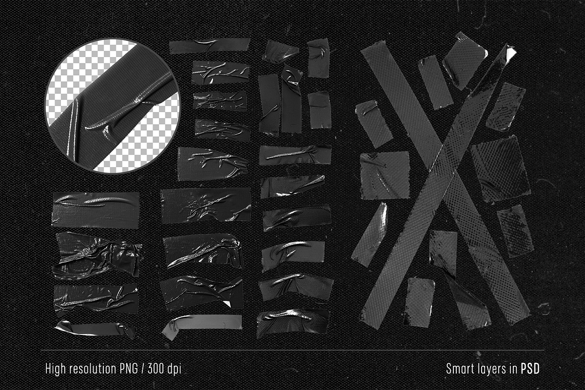Tapes pack HQ 80+ items, an Object Graphic by DSGN HUB (Photo 4 of 5)