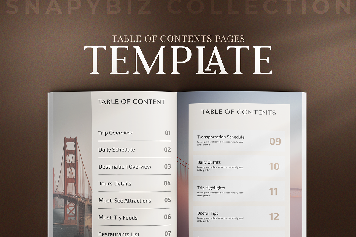 Travel Itinerary Canva Template, a Social Media Template by Snapybiz (Photo 10 of 10)