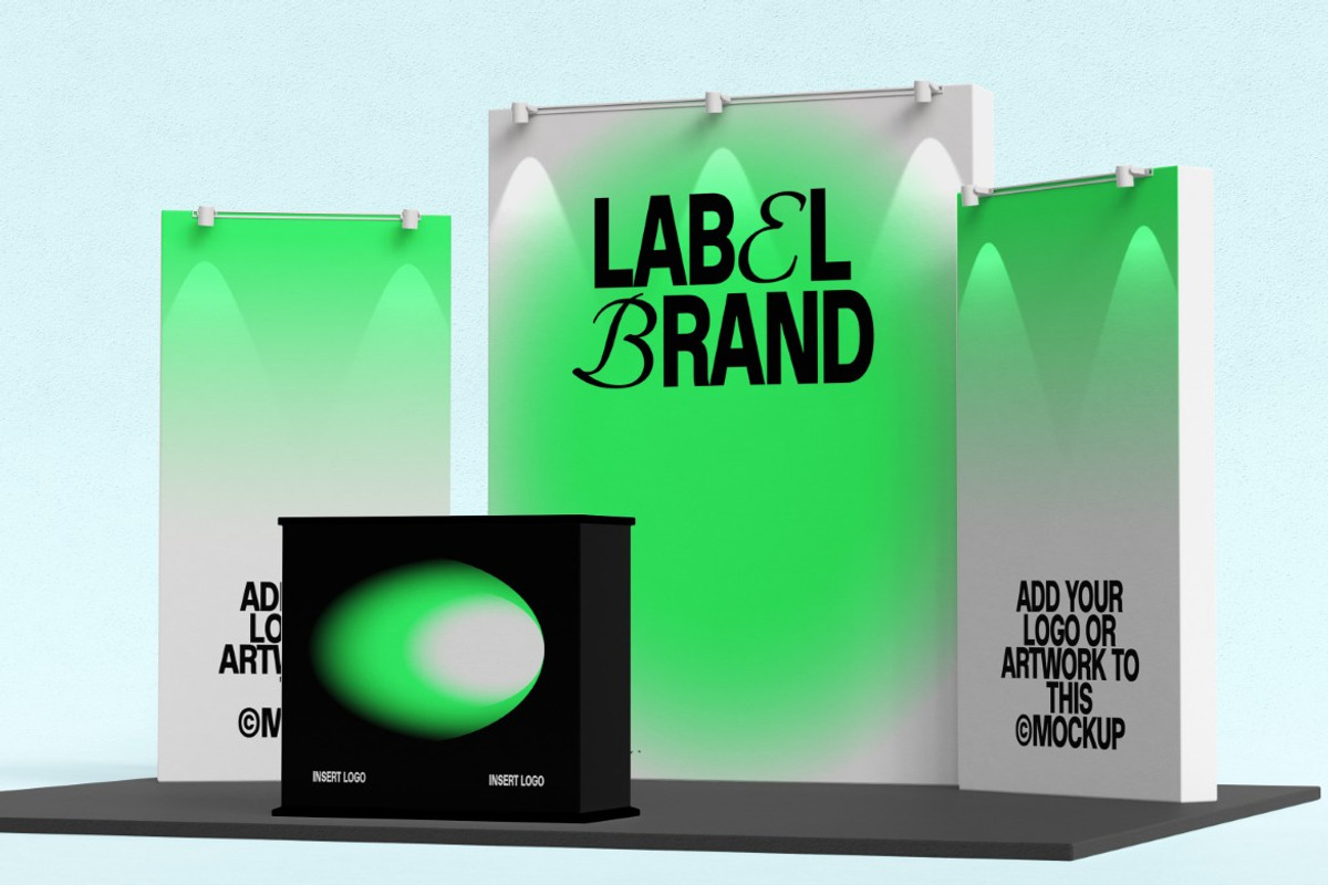 Booth Exhibition Mockup, a Mockup by graphicook (Photo 4 of 4)