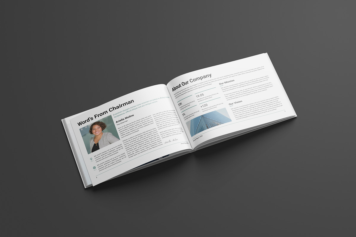 Annual Report Template Landscape preview 6