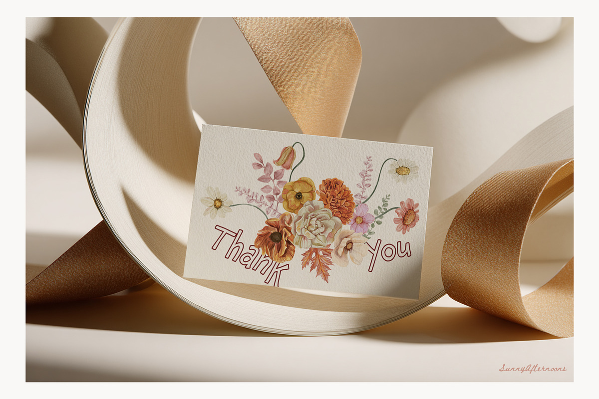 Autumn Garden floral watercolor fall, a Decorative Illustration by SunnyAfternoons (Photo 18 of 18)